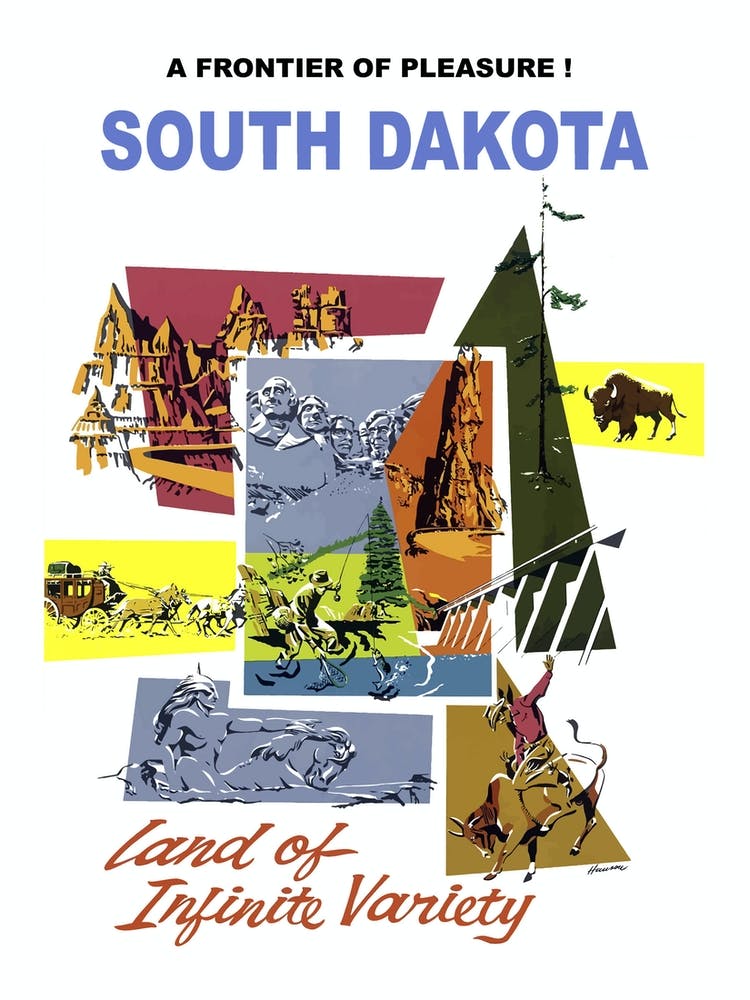 South Dakota, Collage Of Tourtist Attractions