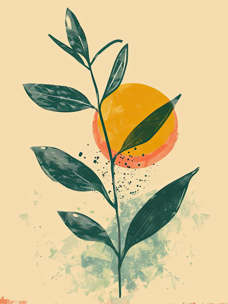 Sun And Leaves, Mid century