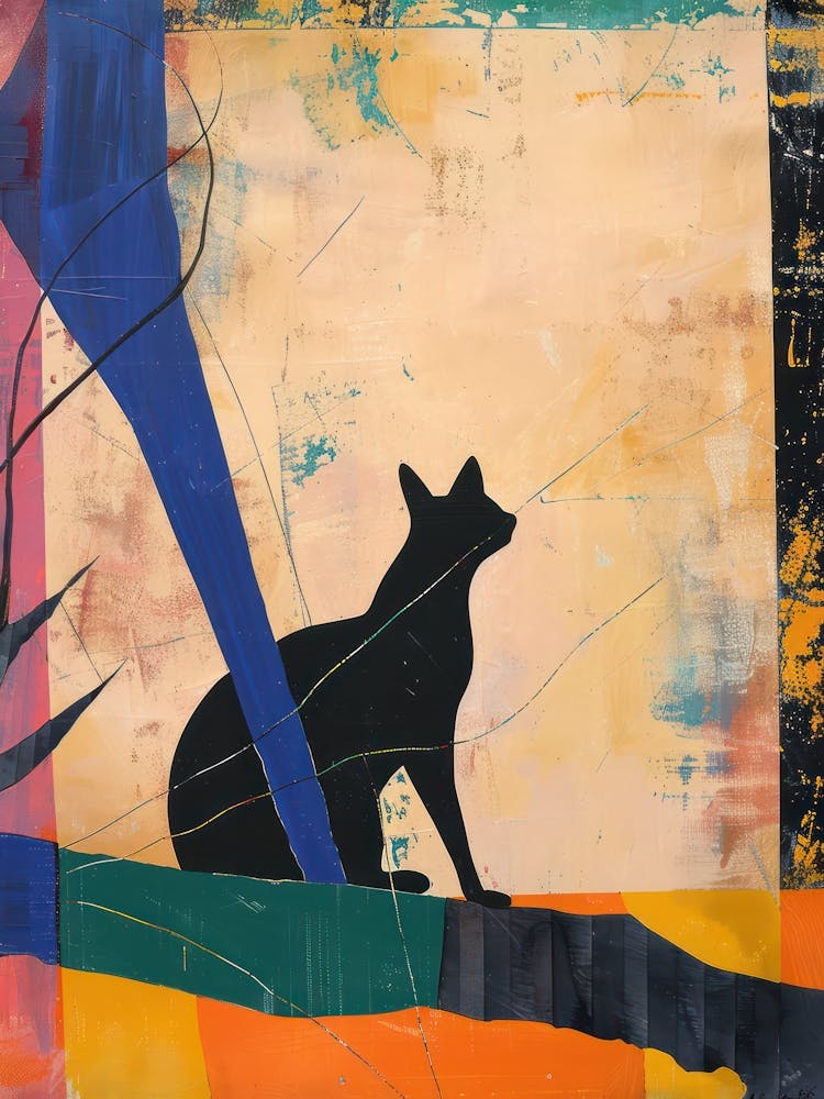 Cat 1 Cut Out Collage