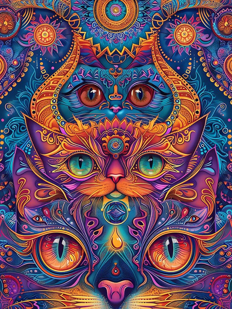 Psychedelic Cats