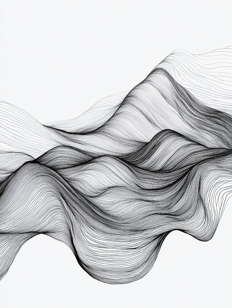 Abstract Wave Painting