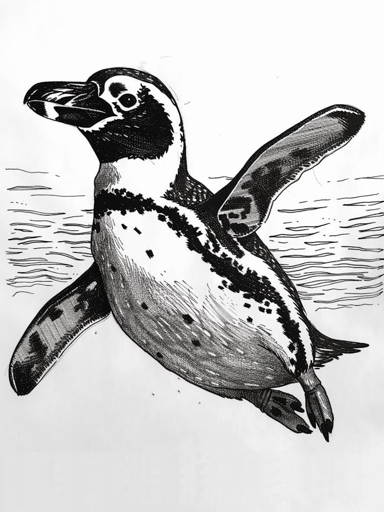 African Penguin Swimming 3