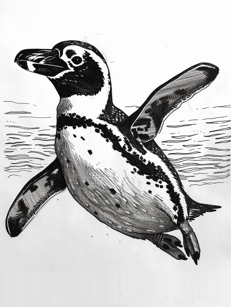 African Penguin Swimming 3