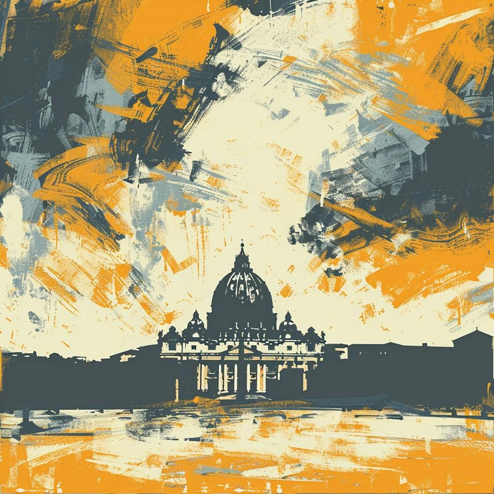 A Vatican City Expressive Strokes Illustration 1720445224 2