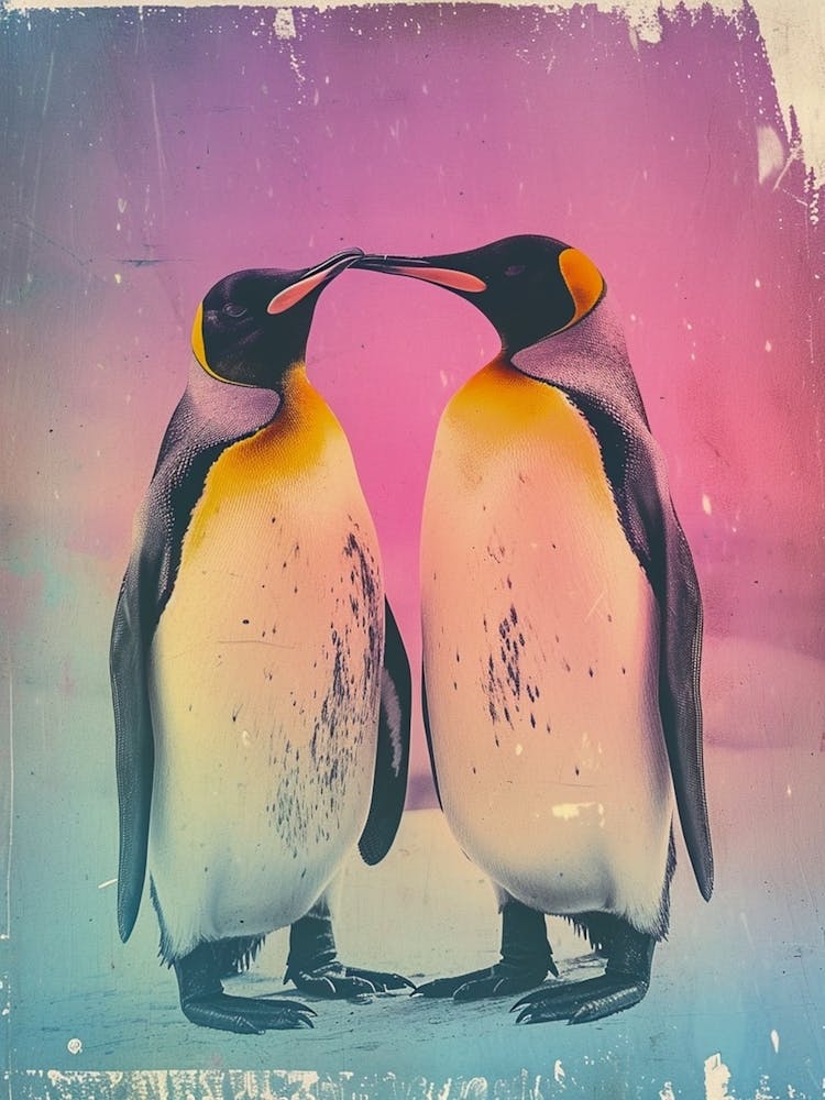 Polaroid Inspired Penguins 1