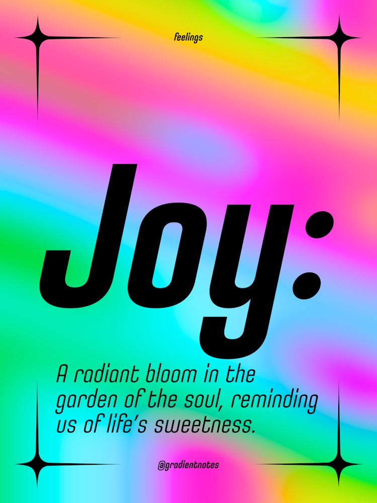 Joy - Zitate - Positiv - GradientNotes