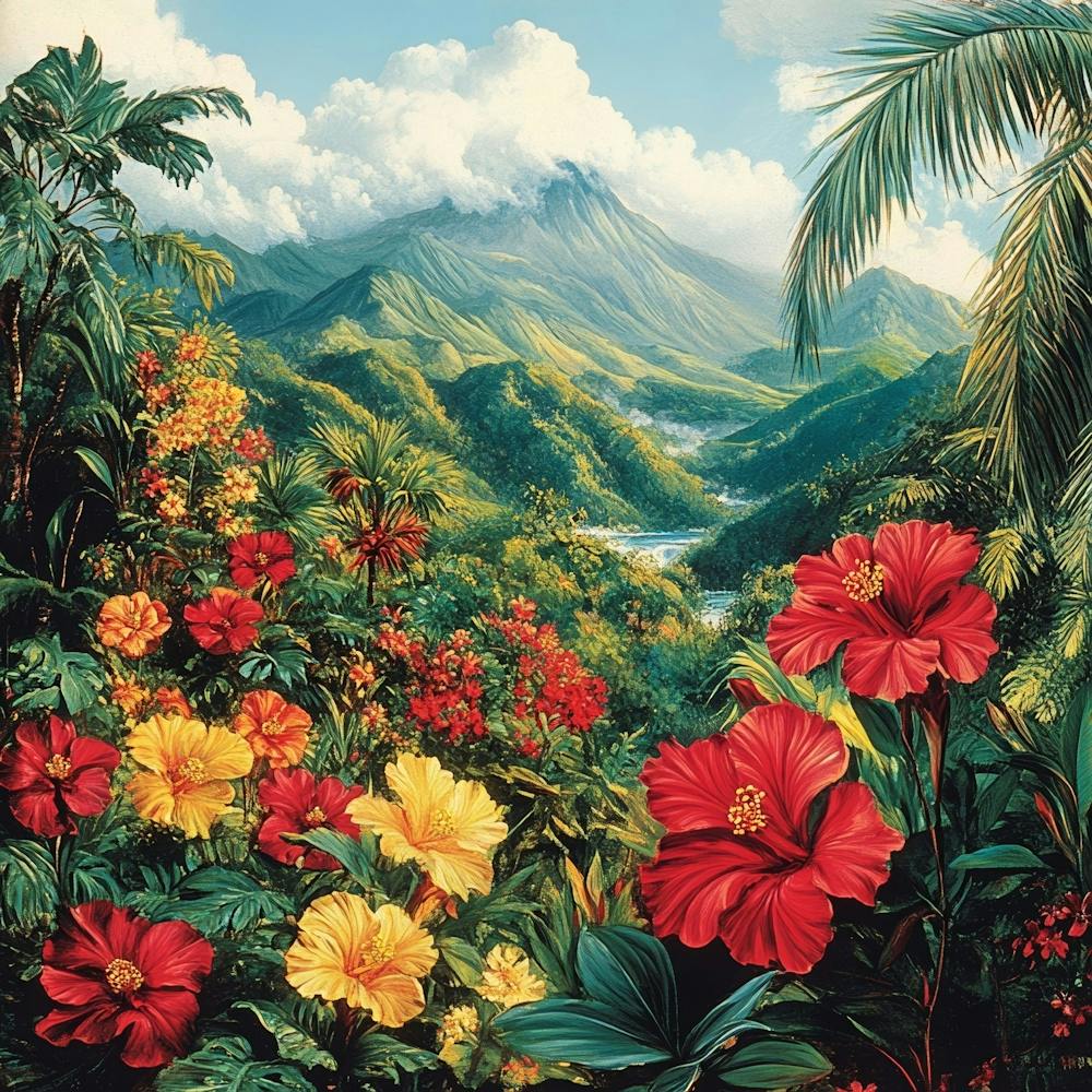 Hibiscus Paradise Art