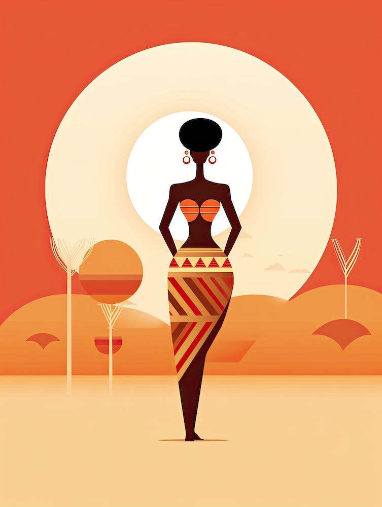 Minimalist Celebration of African Tribal Culture