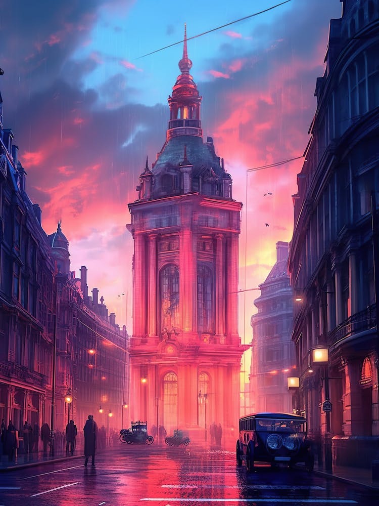Sonnenuntergang in London 1
