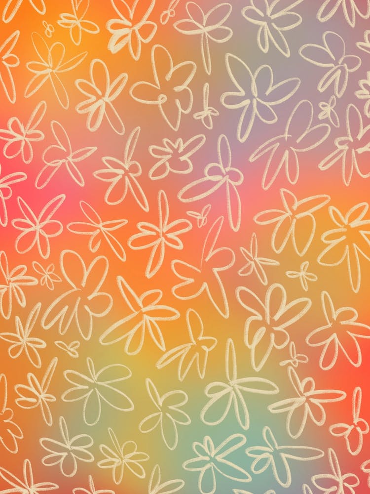 Misty Field Of Flowers