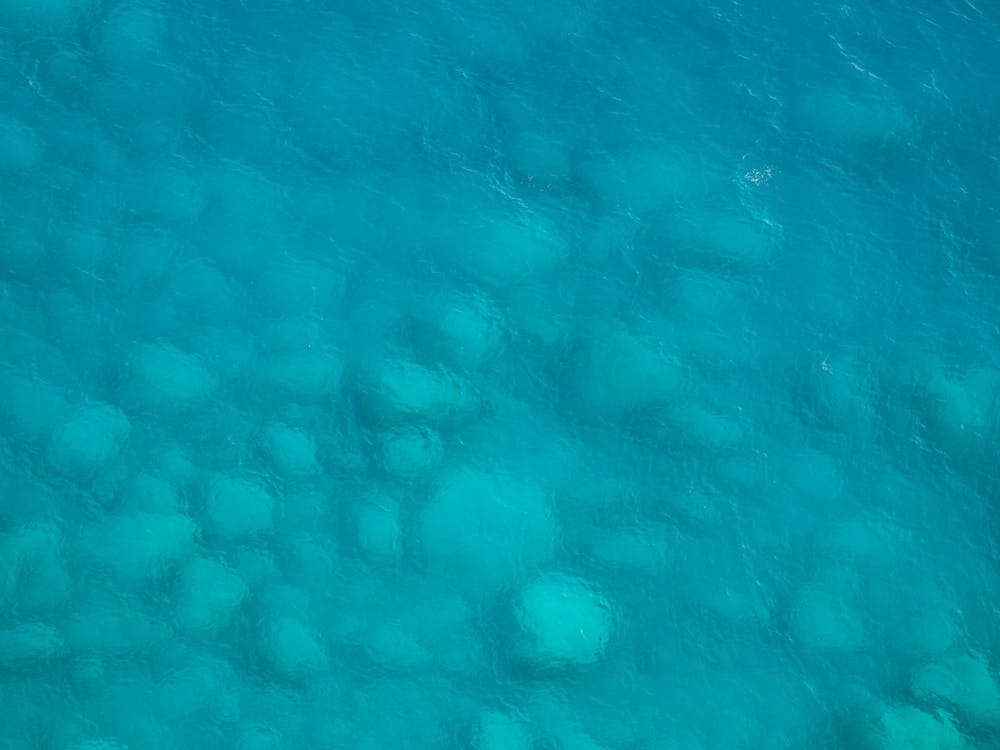 Rocks in the turquoise sea