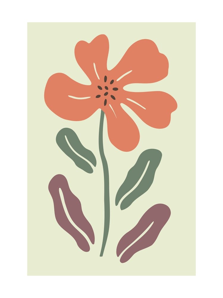 Abstract Flower Print