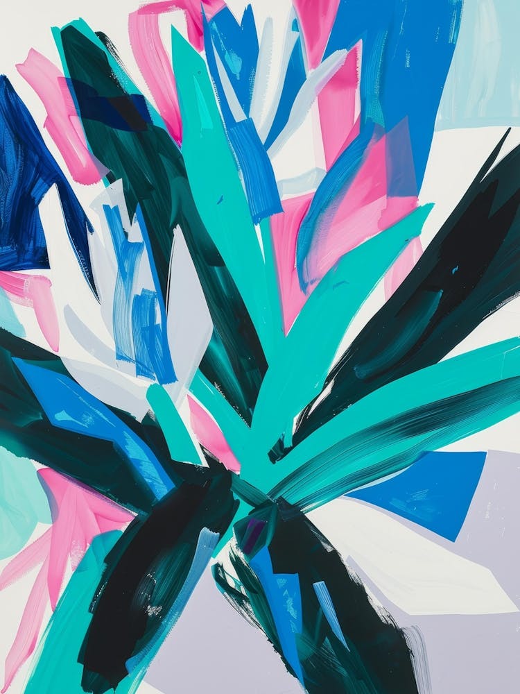 Abstract Flower Painting 14