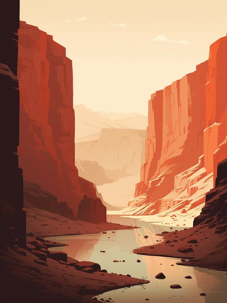 The Narrows Usa 2 Hiking Trail Landscape