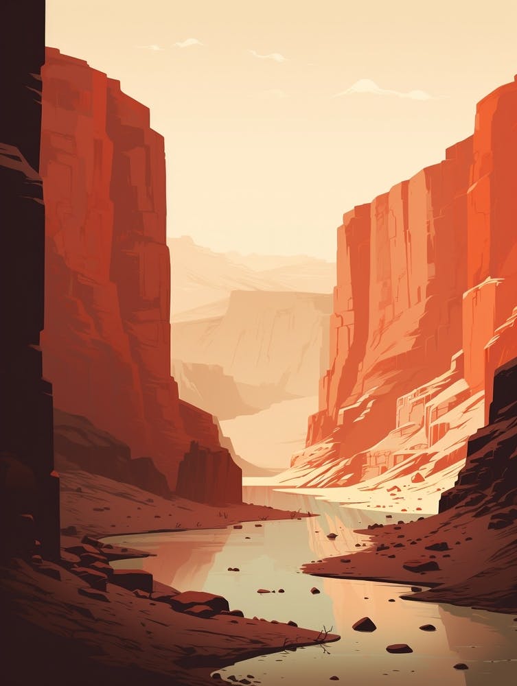 The Narrows Usa 2 Hiking Trail Landscape