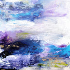 Shore Landscape Abstract Painting Square