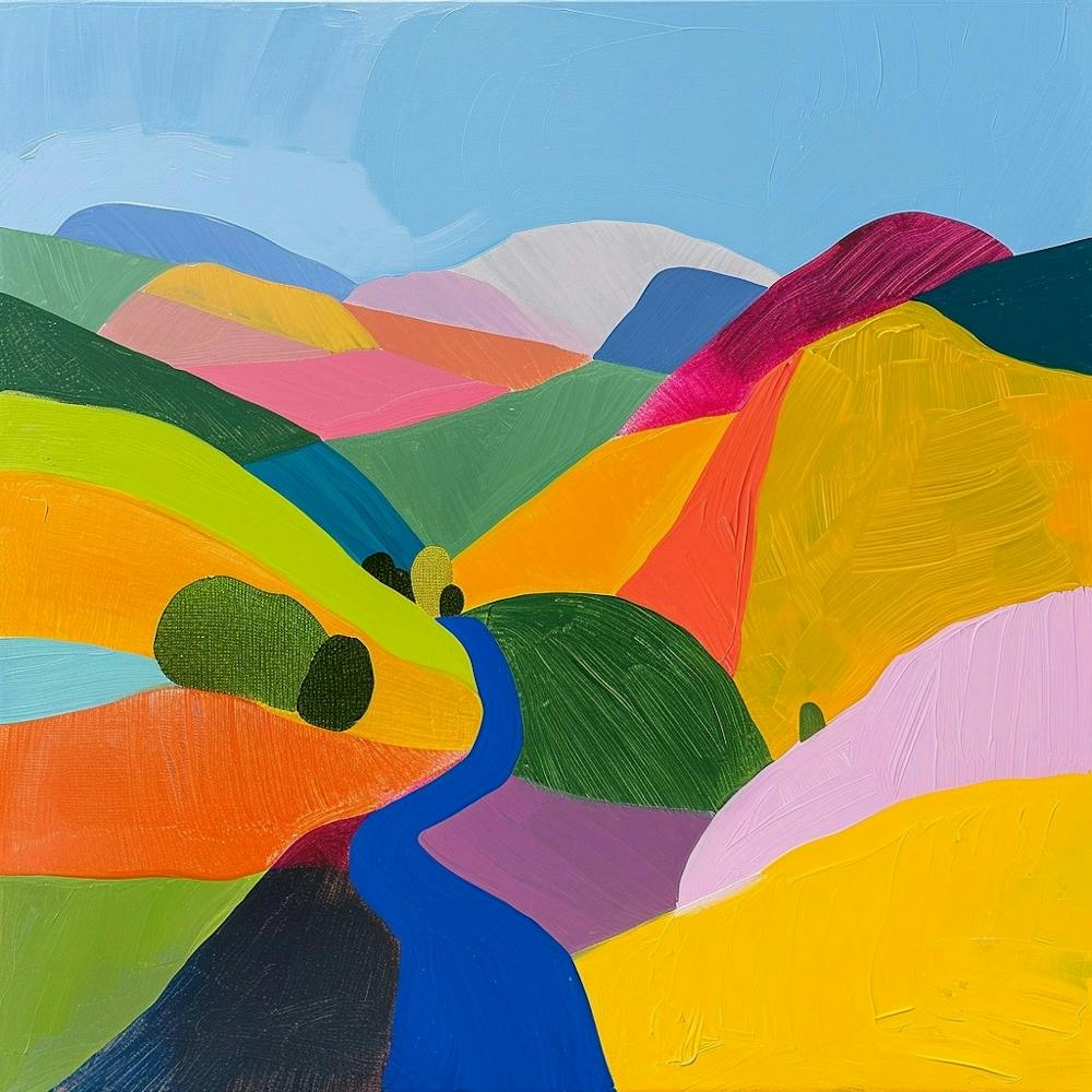Colourful Abstract The Peak District England 2