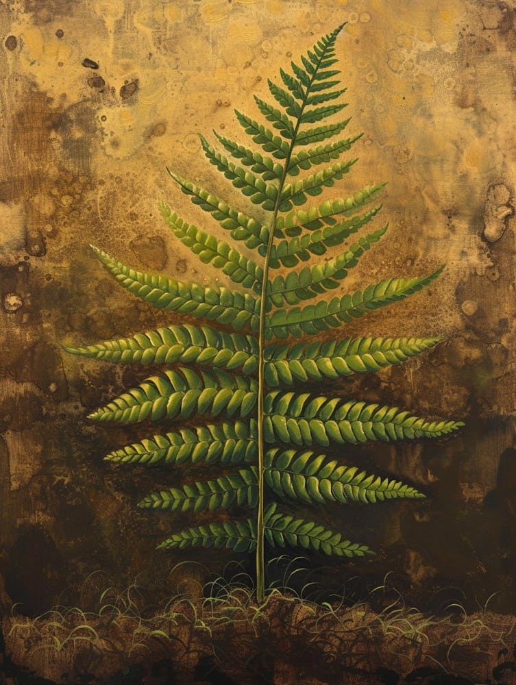 Button Fern Painting 3