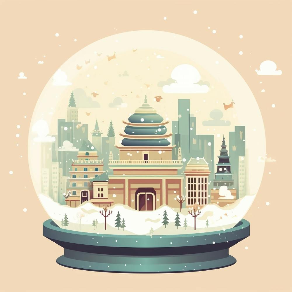Beijing China Snowglobe