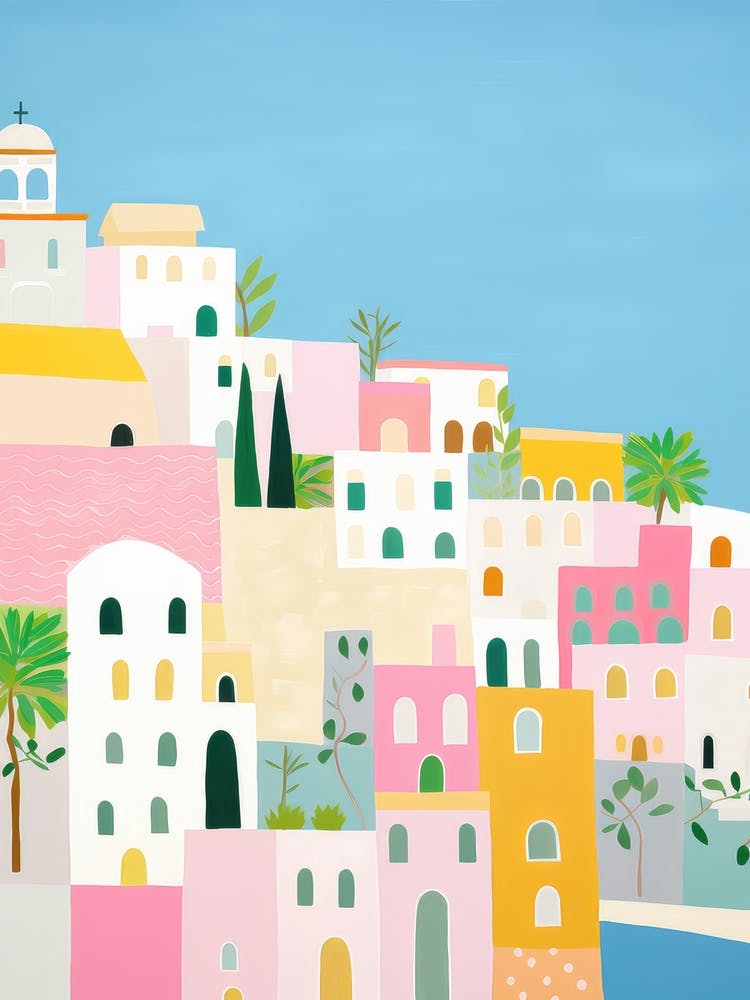 Amalfi Coast, Italy Colourful View 3