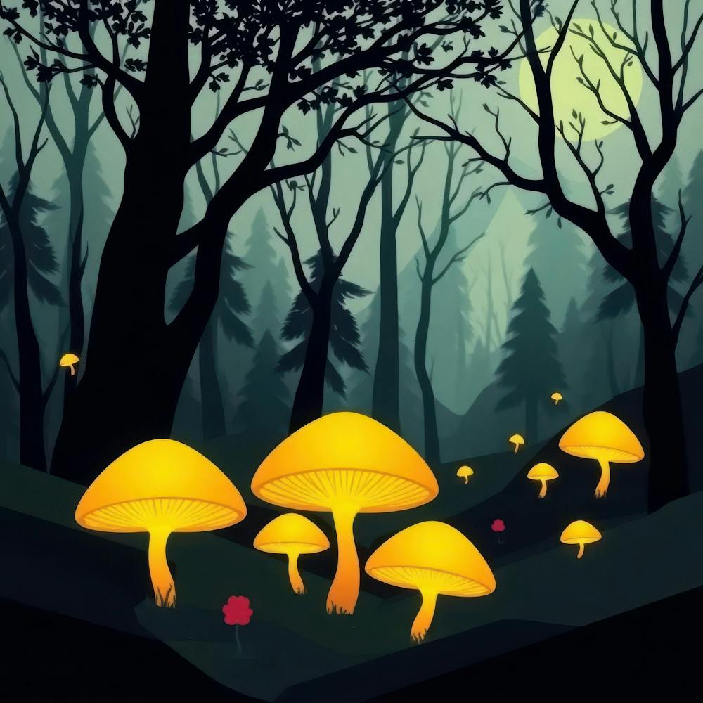 Mushrooms In The Forest 13