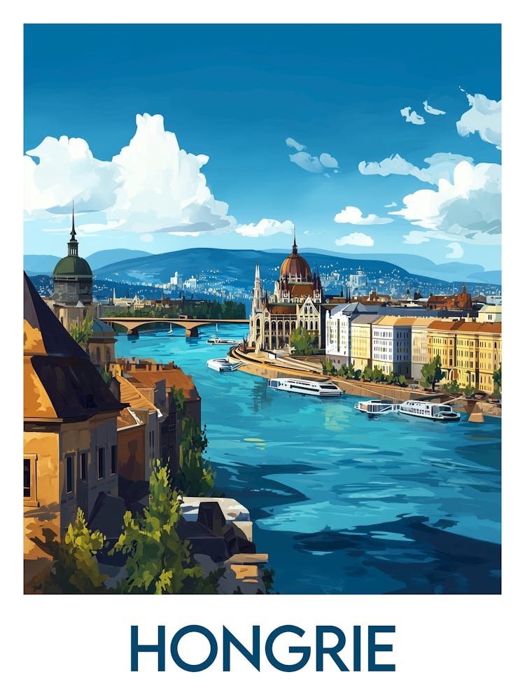 Affiche de voyage Hongrie