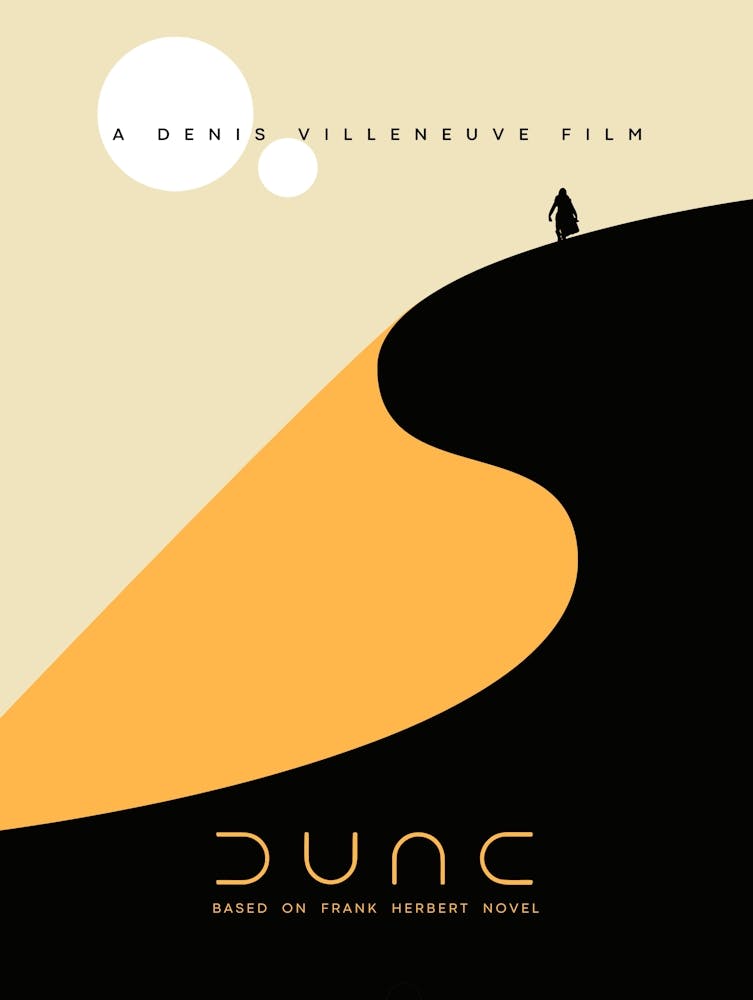 Dune Film - Dune 2021 movie poster aesthetic - Denis Villeneuve Dune sci-fi artwork