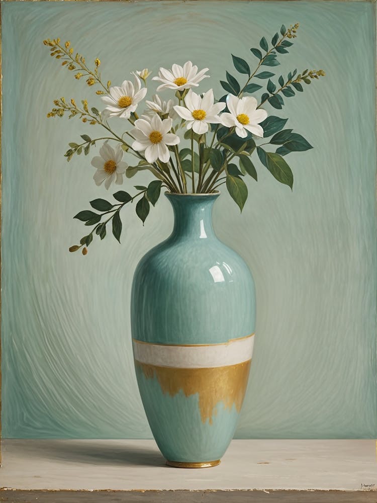 White Flowers In A Vase