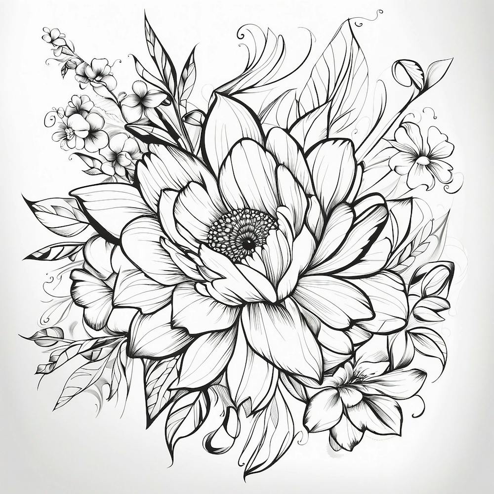 Floral Drawing