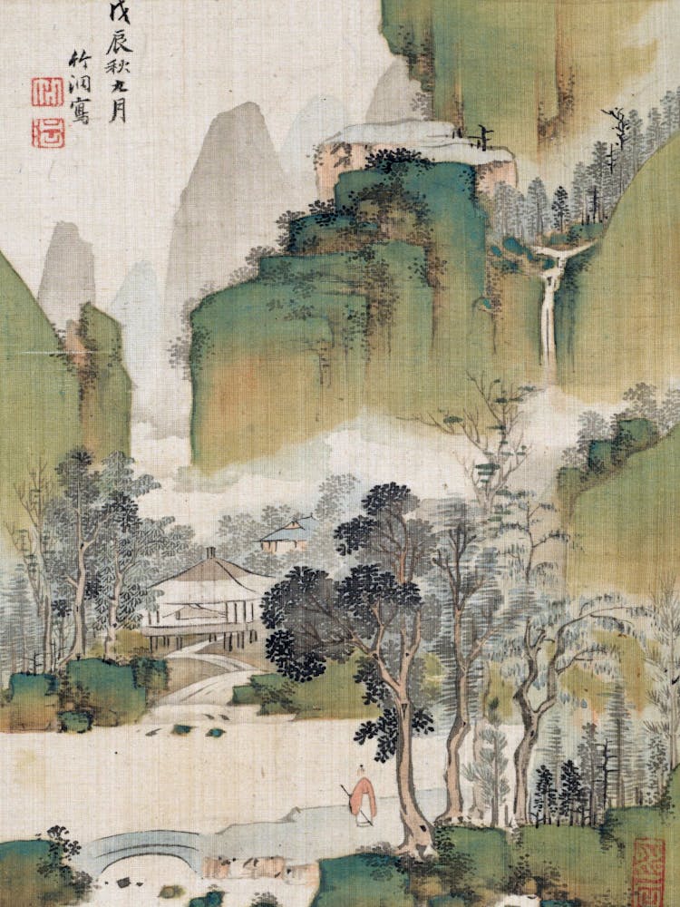 Landscape Of A Chinese Village