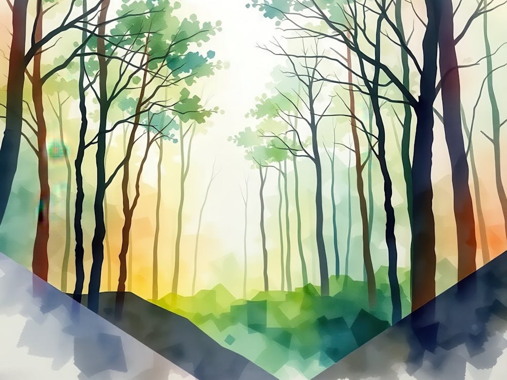 Watercolor Forest