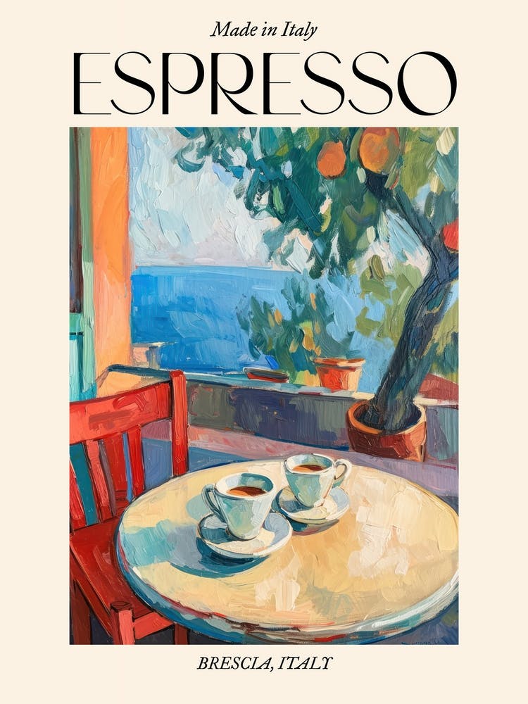 Brescia Espresso Made In Italy 2 Poster