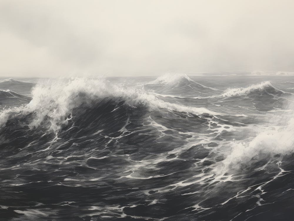 Moody Sea Painting
