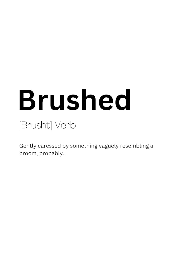 Brushed Definition Meaning