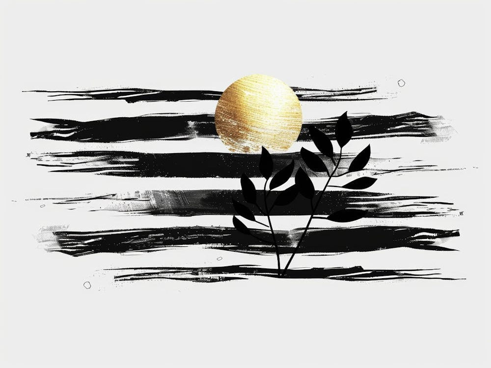 Black And White Painting 11