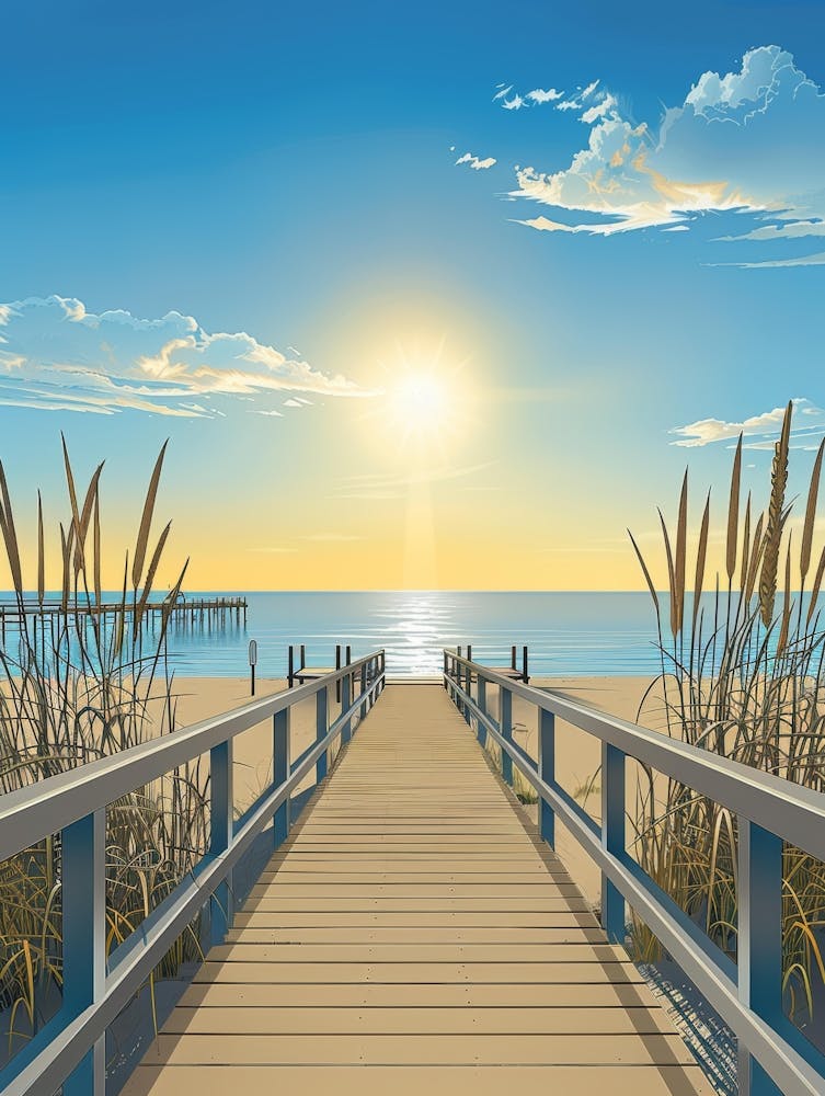 Beach Dune With Reeds