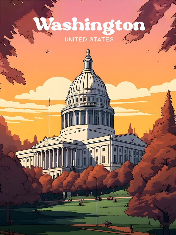 Washington United States Congress Travel Art
