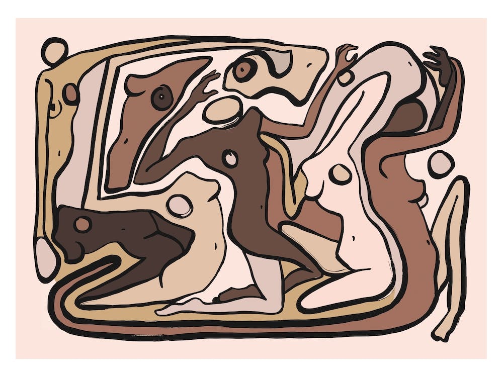 Psychedelic Nudes Shades Bright