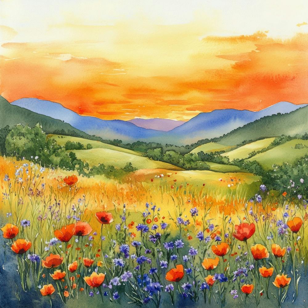 Poppies At Sunset 3