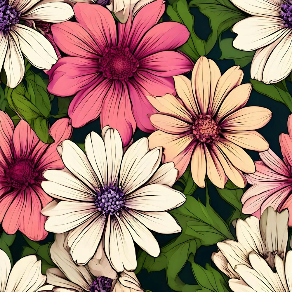 Nahtloses Muster Mit Blumen 4