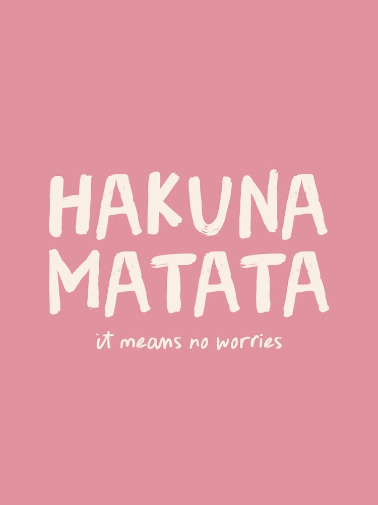 Hakuna Matata Pink Kids