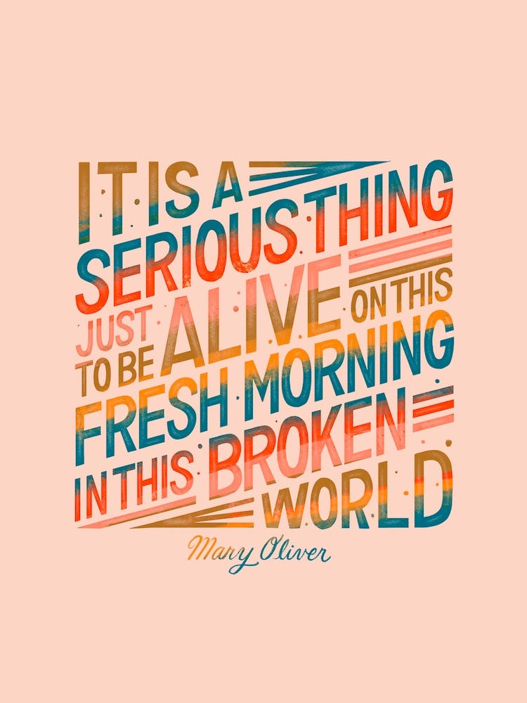 Mary Oliver Serious