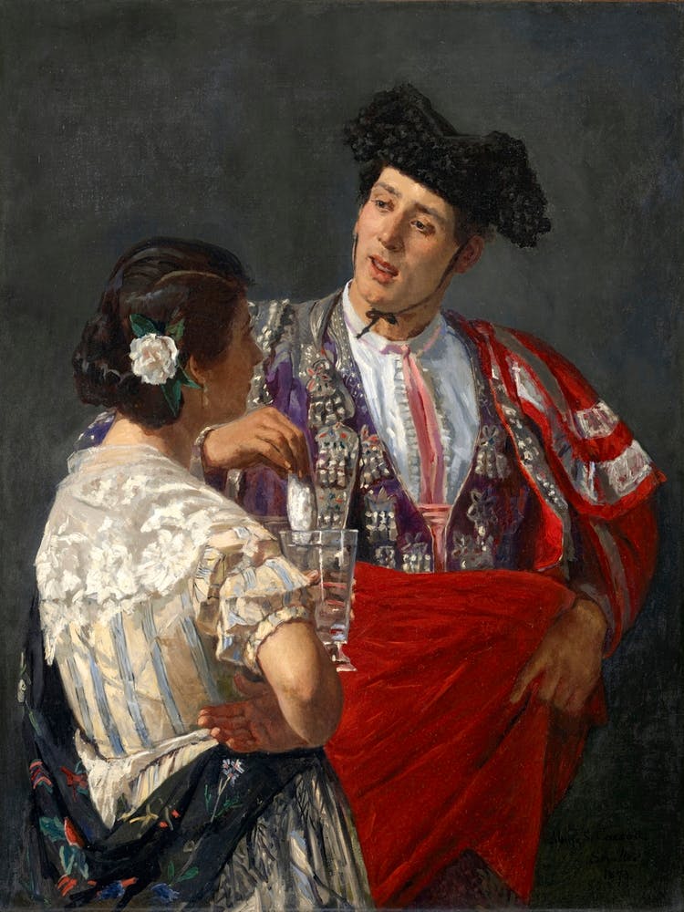 Offering The Panel To The Bullfighter (1873), Mary Cassatt