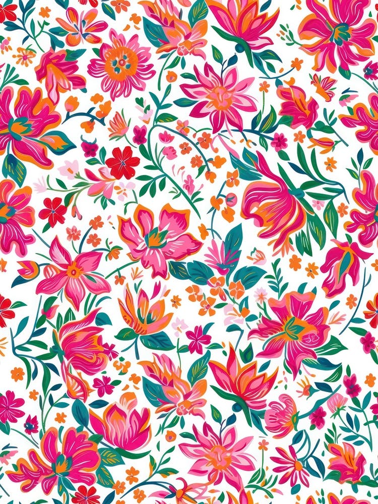 Flower Luxe London Fabrics Floral Pattern 4