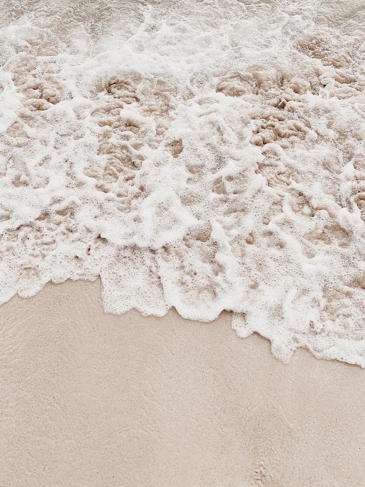 Beige Beach Waves