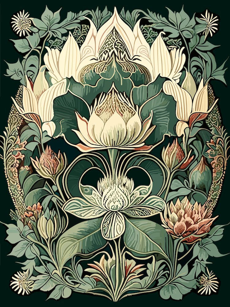 Tirta Gangga, 1, Indonesia Vintage Botanical