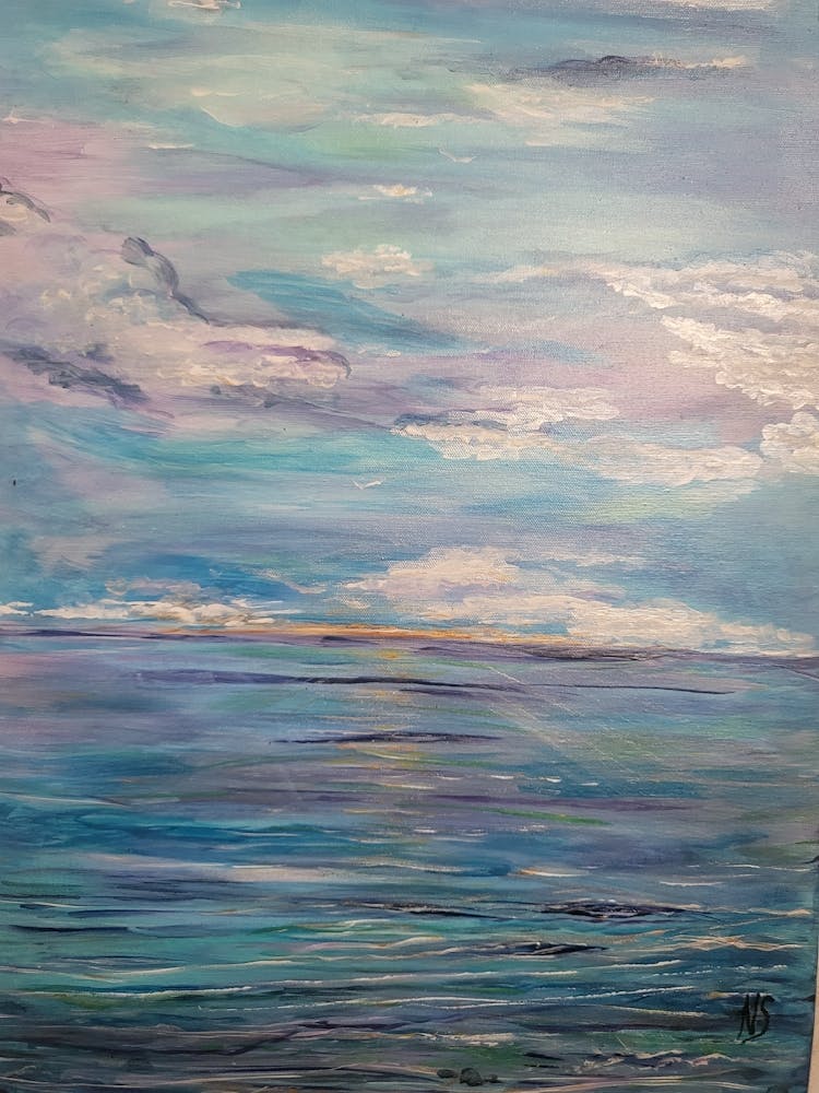 Sunset Over The Ocean