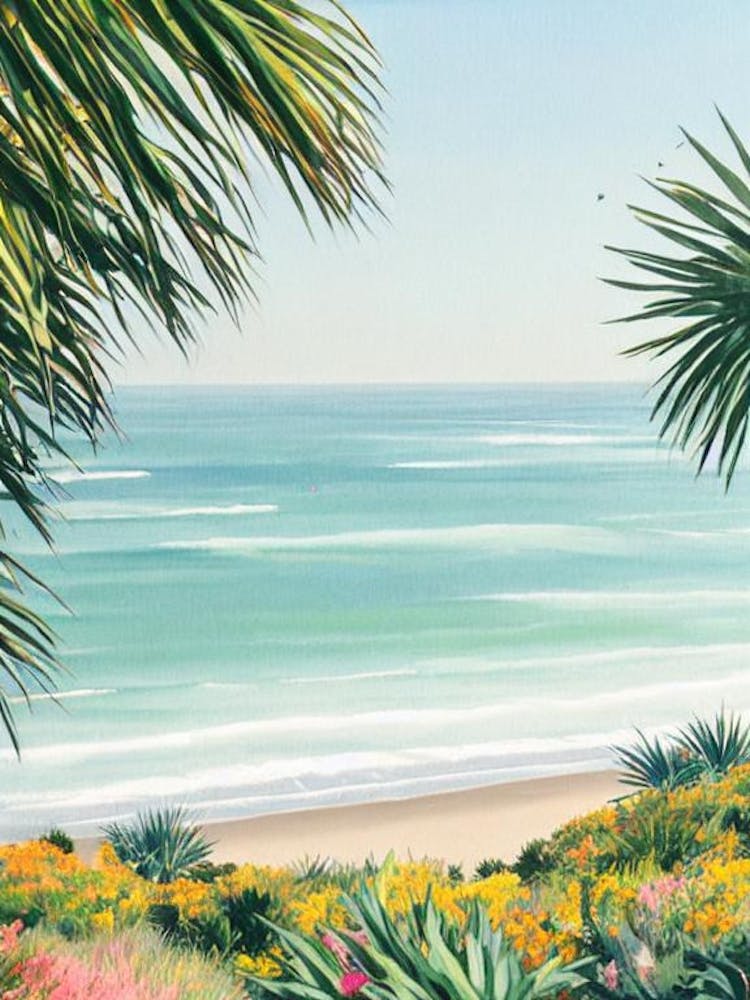 Pismo Beach, California Contemporary Illustration 1