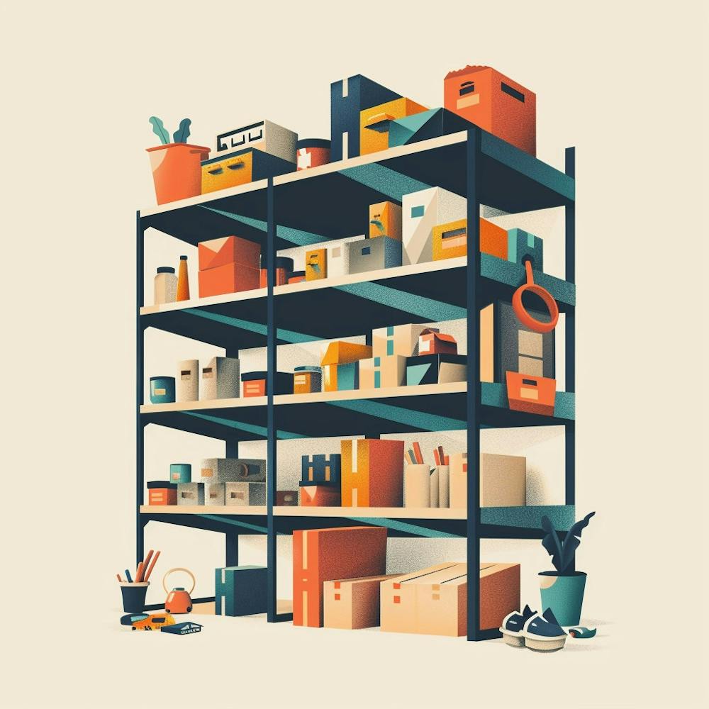 Shelf Full Of Items