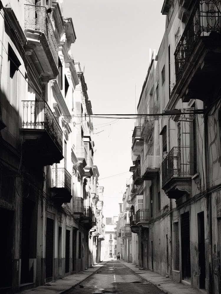 Palermo, Italy, Black And White Photography 1